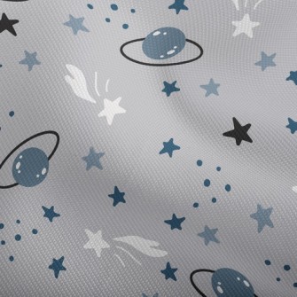 卡通星星星球雙斜布(幅寬150公分)