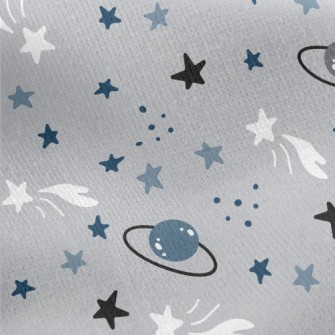 卡通星星星球刷毛布(幅寬150公分)