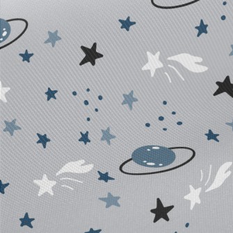 卡通星星星球厚棉布(幅寬150公分)