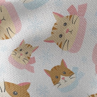 無辜圍巾貓咪帆布(幅寬150公分)