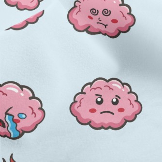 搞笑表情雲朵水晶絨(幅寬160公分)