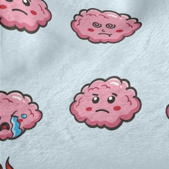 搞笑表情雲朵法蘭絨(幅寬150公分)