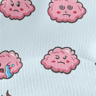搞笑表情雲朵仿毛衣布(幅寬150公分)