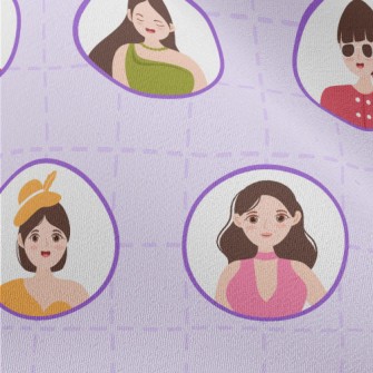 各種可愛時尚女孩雪紡布(幅寬150公分)