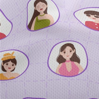 各種可愛時尚女孩鳥眼布(幅寬160公分)