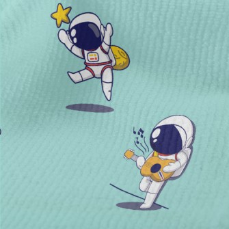 可愛活潑太空人毛巾布(幅寬160公分)
