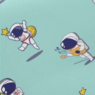 可愛活潑太空人斜紋布(幅寬150公分)