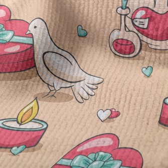 愛的藥水信鴿毛巾布(幅寬160公分)