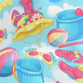 海灘必備用品仿毛衣布(幅寬150公分)