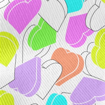 螢光立體愛心燈芯絨(幅寬150公分)