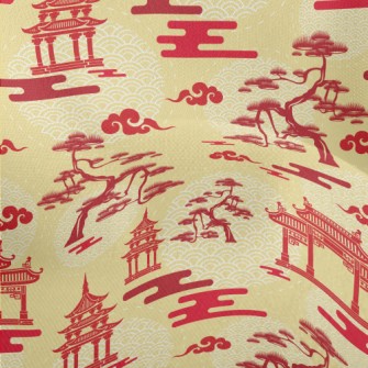 松樹城門竹節麻(幅寬150公分)