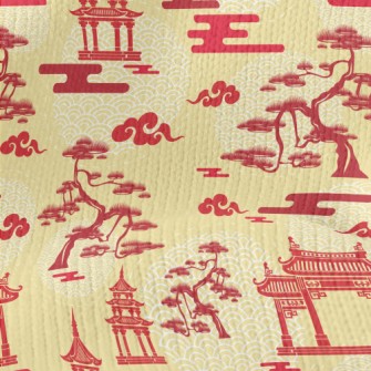 松樹城門仿毛衣布(幅寬150公分)