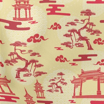 松樹城門薄棉布(幅寬150公分)