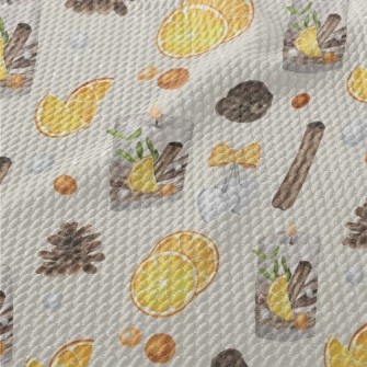 水彩風格的裝飾品泡泡布(幅寬160公分)