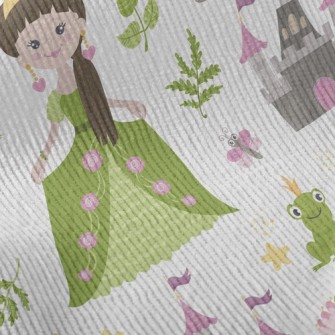 青蛙王子與公主燈芯絨(幅寬150公分)
