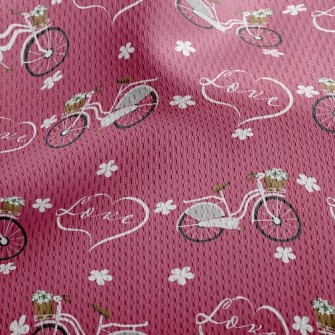 愛情腳踏車鳥眼布(幅寬160公分)