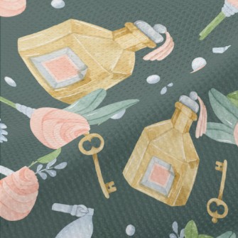 香水瓶婚鞋和胸花高爾布(幅寬180公分)