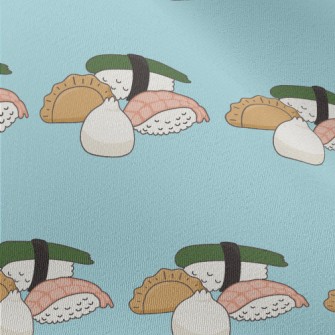 亞洲經典食物雪紡布(幅寬150公分)