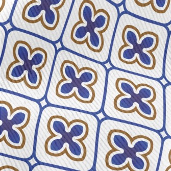 可愛磁磚設計燈芯絨(幅寬150公分)