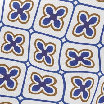 可愛磁磚設計厚棉布(幅寬150公分)