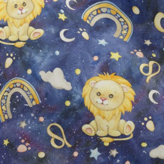 星空中耀眼的獅子座雪紡布(幅寬150公分)