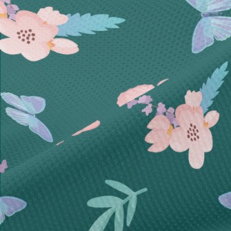 花朵和蝴蝶高爾布(幅寬180公分)