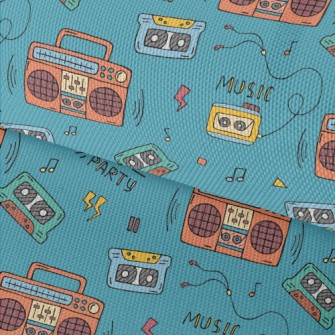 90s錄音帶與音響牛津布(幅寬150公分)