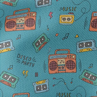 90s錄音帶與音響帆布(幅寬150公分)