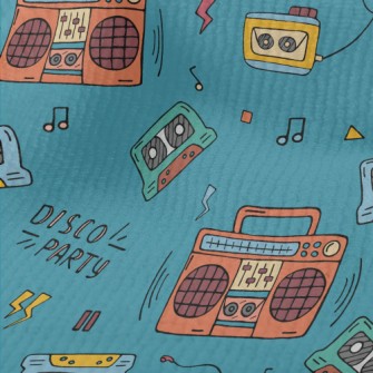 90s錄音帶與音響毛巾布(幅寬160公分)