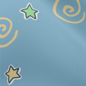 彩色流星和星星雪紡布(幅寬150公分)