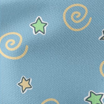 彩色流星和星星帆布(幅寬150公分)