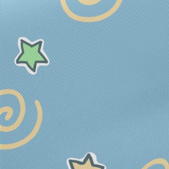 彩色流星和星星斜紋布(幅寬150公分)