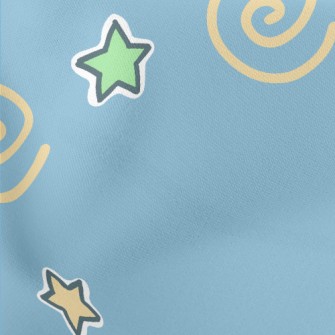 彩色流星和星星羅馬布(幅寬160公分)