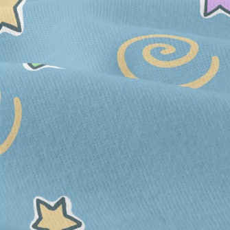 彩色流星和星星仿棉布(幅寬150公分)
