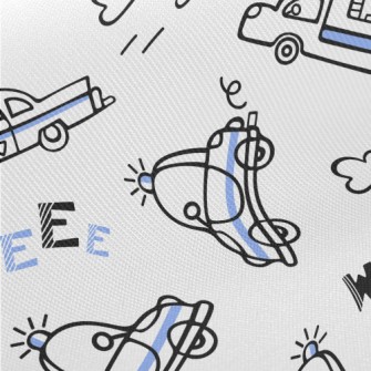 救人第一警車斜紋布(幅寬150公分)
