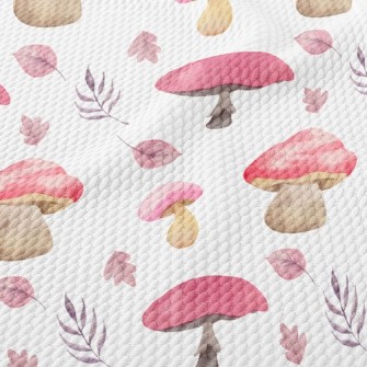 粉嫩香菇葉子泡泡布(幅寬160公分)