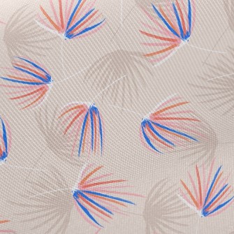 柔和棕櫚葉斜紋布(幅寬150公分)