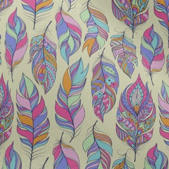 美麗花紋羽毛雪紡布(幅寬150公分)