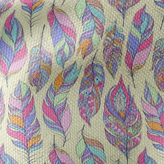 美麗花紋羽毛帆布(幅寬150公分)