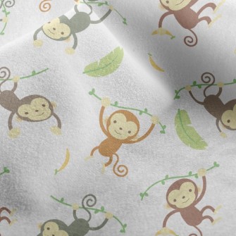 擺盪猴子水晶絨(幅寬160公分)