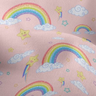 星星彩虹竹節麻(幅寬150公分)