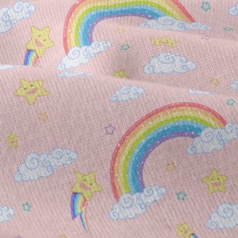 星星彩虹仿棉布(幅寬150公分)