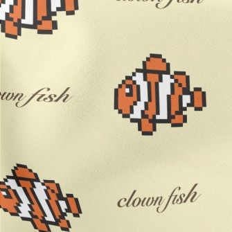 像素風格小丑魚羅馬布(幅寬160公分)