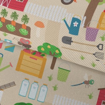 悠閒農場生活牛津布(幅寬150公分)