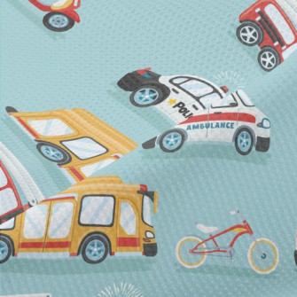 救護車警車消防車高爾布(幅寬180公分)