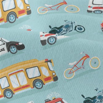 救護車警車消防車仿棉布(幅寬150公分)