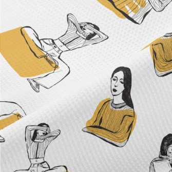 現代抽象女性高爾布(幅寬180公分)