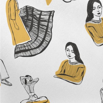 現代抽象女性春亞紡(幅寬160公分)