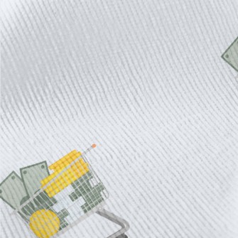 裝金錢和金幣的購物籃燈芯絨(幅寬150公分)