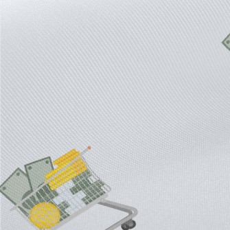 裝金錢和金幣的購物籃厚棉布(幅寬150公分)